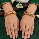 Js Fashion  Traditional Kemp Design Antique Bangles Set