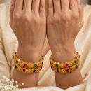 Js Fashion  Traditional Antique High Gold Look Designer Set of 4 Bangles for Women