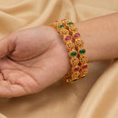 Js Fashion  Traditional Antique High Gold Look Designer Set of 4 Bangles for Women