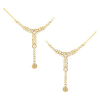 Etnico Wedding Collection Traditional Ethnic Gold Plated Pearl & Kundan Stone Work Bridal Jewellery Set For Women
