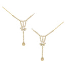 Etnico Wedding Collection Traditional Ethnic Gold Plated Pearl & Kundan Stone Work Bridal Jewellery Set For Women