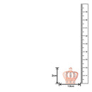 Mahi Rosegold Plated Elegant Crystal Crown Brooch Suit Accessories for Men  (BP1101131ZWhi)