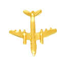 Mahi Small Aeroplane Shape Lapel Pin Brooch with Gold Plating for Men (BP1101183G)