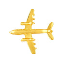 Mahi Small Aeroplane Shape Lapel Pin Brooch with Gold Plating for Men (BP1101183G)
