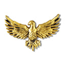 Mahi Premium Golden Eagle-Shaped Mens Brooch Lapel Pin with Gold Plating for Coat, Blazer, Jodhpuri (BP1101242G)