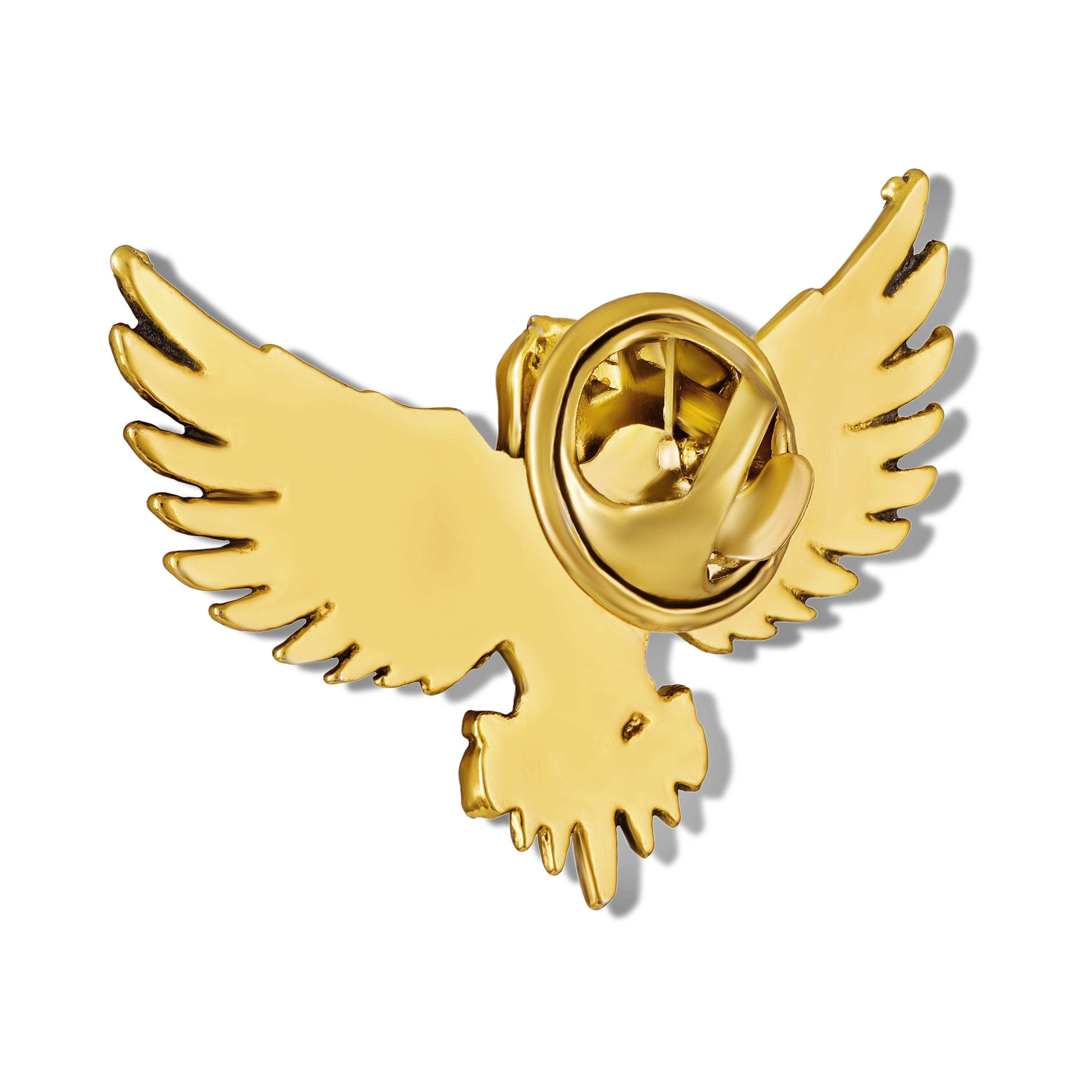 Mahi Premium Golden Eagle-Shaped Mens Brooch Lapel Pin with Gold Plating for Coat, Blazer, Jodhpuri (BP1101242G)