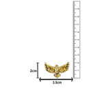 Mahi Premium Golden Eagle-Shaped Mens Brooch Lapel Pin with Gold Plating for Coat, Blazer, Jodhpuri (BP1101242G)