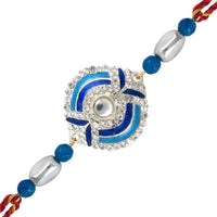 Darshana Jewels Silver Plated Austrian Stone Rakhi