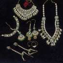 Knigght angel  Gold Plated Kundan Stone And Meenakari Bridal Set