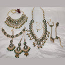 Knigght angel  Gold Plated Kundan Stone And Meenakari Bridal Set