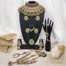 Knigght angel  Gold Plated Kundan Stone And Pearls Bridal Set
