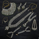 Knigght angel  Gold Plated Kundan Stone And Pearls Bridal Set