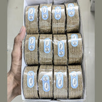 Shree Asha Bangles Premium Multi-Color Beautiful Jari Bangles Set (Pack of 12)