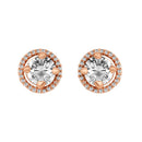 Etnico Latest Stylish CZ American Diamond Teardrop Pendant Set For Women