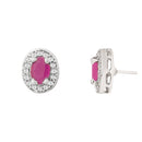 Etnico Latest Stylish Silver Plated CZ American Diamond Set For Women