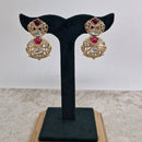 Chiccharm Jewellery Classic Polki Kundan Stone Hanging Earrings