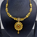 Chiccharm Jewellery Brass And Copper Rajwadi Necklace Set