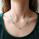 Chiccharm Jewellery Fashion Oval Ball Beads Necklace