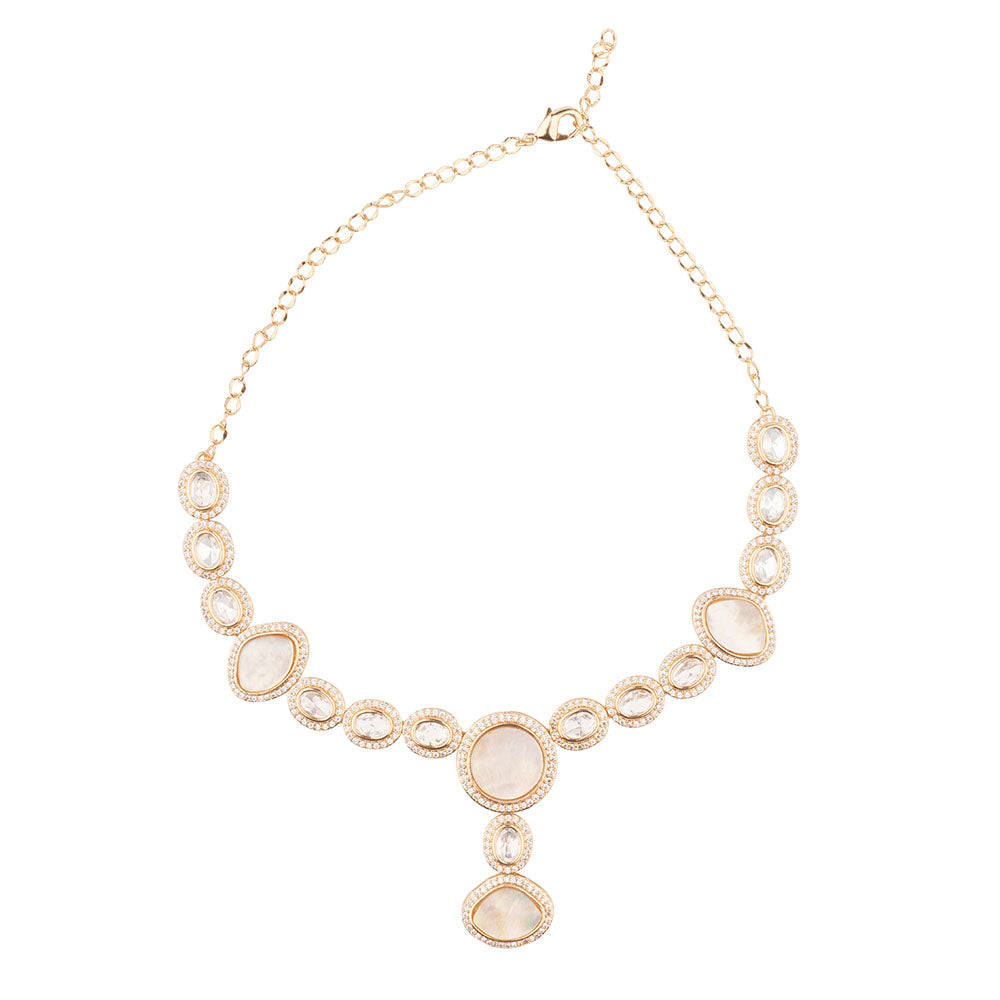 Chiccharm Jewellery Sparkling Austrian Stone Designer Necklace Set