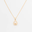 ChicCharm Jewellery Brass Gold Plated Austrian Stone Pendant Set