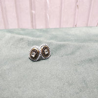 Chiccharm Jewellery Premium Pota Stone And Pearl Studs Earrings