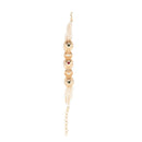 ChicCharm Jewellery Brass Gold Plated Uncut Polki Kundan Stone Pearls Bracelet