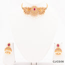 Chiccharm Jewellery Brass and Copper Rajwadi Choker Set