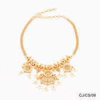 Chiccharm Jewellery Brass and Copper Rajwadi Choker Set