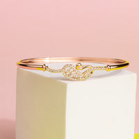 Chiccharm Jewellery Brass and Copper American Diamond Bracelet