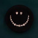 ChicCharm Jewellery Brass And Copper Gold Plated Polki Kundan Necklace Set