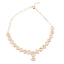 ChicCharm Jewellery Brass And Copper Gold Plated Polki Kundan Necklace Set