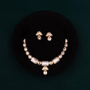 ChicCharm Jewellery Brass And Copper Gold Plated Polki Kundan Necklace Set