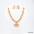 Chiccharm Jewellery Brass and Copper Rajwadi Necklace Set
