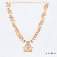 Chiccharm Jewellery Brass and Copper Rajwadi Necklace Set