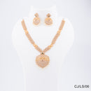 Chiccharm Jewellery Brass and Copper Rajwadi Necklace Set