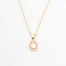 ChicCharm Jewellery Brass Gold Plated Mother Pearl Pendant Set