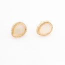ChicCharm Jewellery Brass Gold Plated Mother Pearl Pendant Set