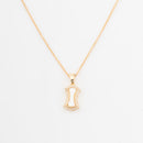 ChicCharm Jewellery Brass Gold Plated Mother Pearl Pendant Set