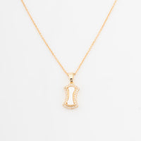 ChicCharm Jewellery Brass Gold Plated Mother Pearl Pendant Set