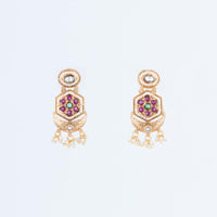 ChicCharm Jewellery Brass And Copper Gold Plated Rajwadi Necklace Set