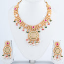 ChicCharm Jewellery Brass And Copper Gold Plated Rajwadi Necklace Set