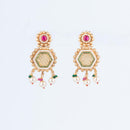 ChicCharm Jewellery Brass And Copper Gold Plated Rajwadi Necklace Set