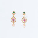 ChicCharm Jewellery Brass And Copper Gold Plated Rajwadi Necklace Set