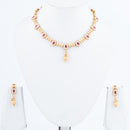ChicCharm Jewellery Brass And Copper Gold Plated Rajwadi Necklace Set