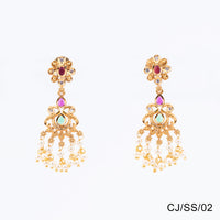 Chiccharm Jewellery Brass and Copper Rajwadi Temple Hasli Necklace Set