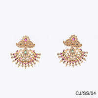 Chiccharm Jewellery Brass and Copper Rajwadi Temple Hasli Necklace Set