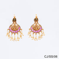 Chiccharm Jewellery Brass and Copper Rajwadi Temple Hasli Necklace Set