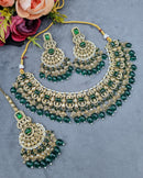 LAFZ  Crystal Jewelry Set with Earrings & Maang Tikka - CK1693