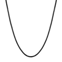 Mahi Exclusive Black Silver Long Chain for Men and Boys (CN1100231B)