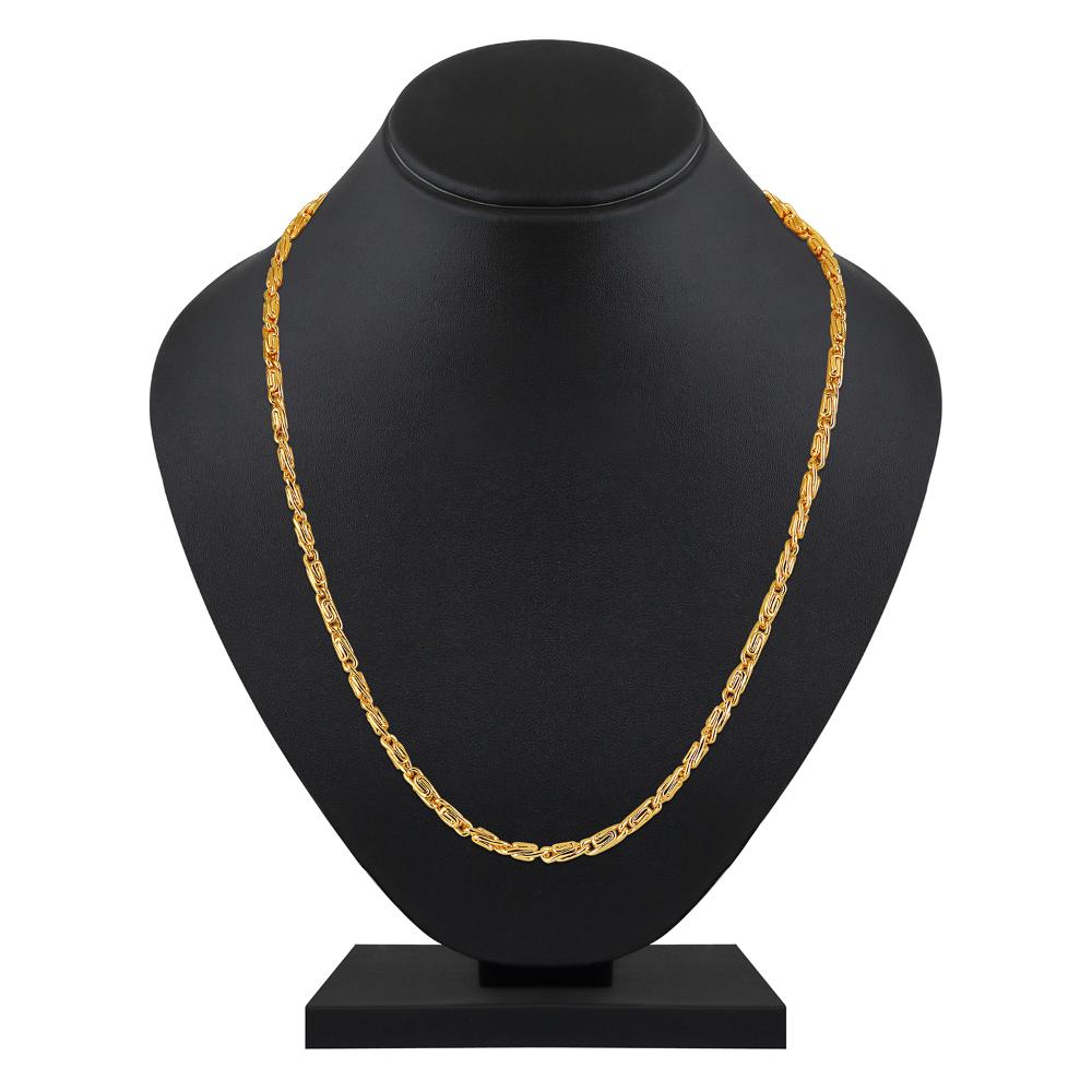 Mahi Exclusive Gold Plated Long Chain for Men and Boys (CN1100232G)